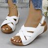 Fashion Women's Sandals Summer 2024 Wedge Heels Sandals With Platform Shoes For Women Heeled Sandals Wedges Summer Shoes Sandalias Mujer