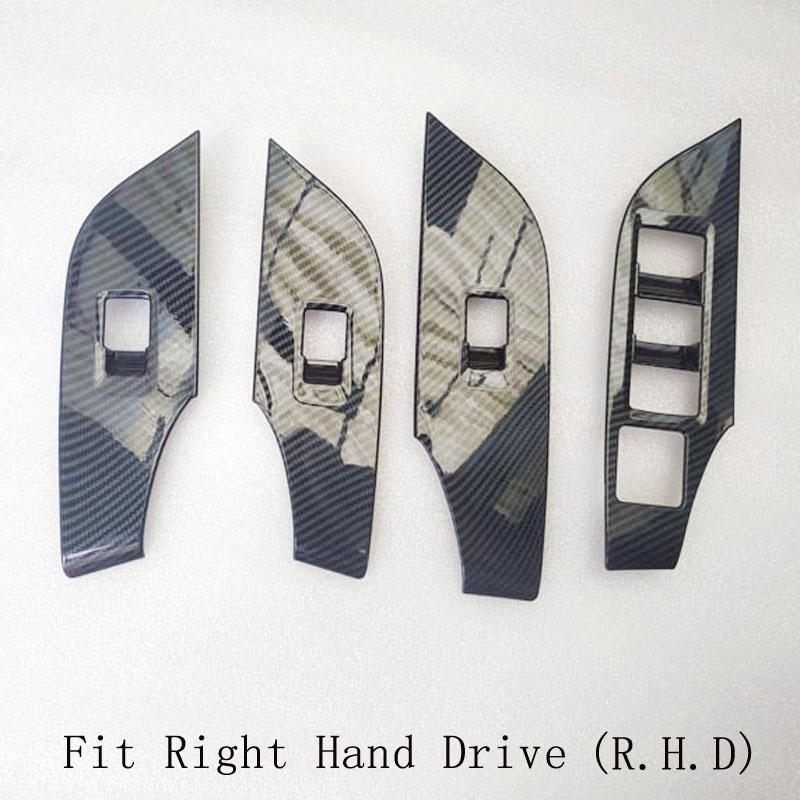 Декоративная накладка на регулятор стеклоподъемника внутренней двери для Toyota Rav4 Rav 4 Xa50 Автоаксессуары Пластик Углеродное волокно