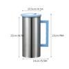 Stainless Steel Cold Water Jug Water Pitcher with Lid Juice Container Water Jug Iced Tea Pitcher or Milk Pitcher for Coffee