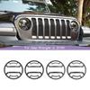 Car Front Headlights Lamp Cover Decoration Headlight Guard For Jeep Wrangler JL  For JT Gladiator 2018 Up  Car Accessoriess