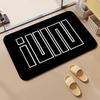 Music I-I-DLE Floor Mat Diatomite Bath Mat, Quick Dry Absorbent Non-Slip Door Mat
