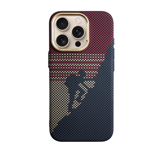 Fashion Patterns Carbon Fiber Texture N52 Magnet Phone Case for iPhone 17 Pro Max /16/15/14/13 /Shockproof /Thin Anti-fingerprint /Metal Camera Ring