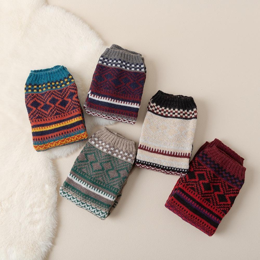 Гетры Вязаные Защитники Ног Утолщенные Чехлы для Стоп Модные Носки с Напуском Осень