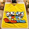 Фланелевое одеяло Cuphead Теплое Мягкое Плед для Дивана Кровати Гостиной
