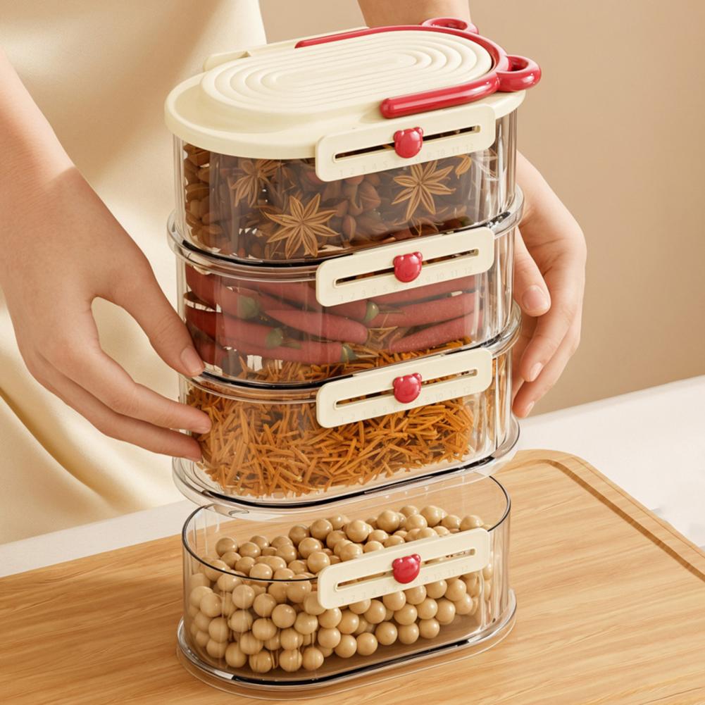 Кухонная полка для специй Герметичные контейнеры для специй Компактный набор для хранения специй с герметичными банками и контейнерами Эффективно организуйте специи