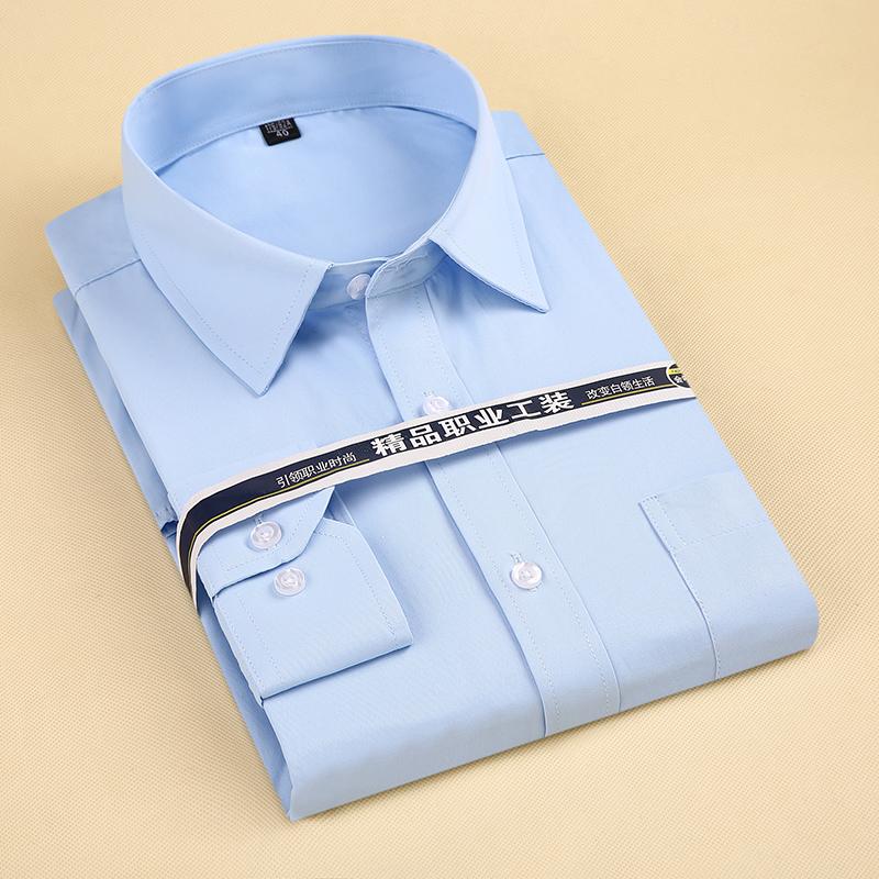 Мужская классическая рубашка с квадратным воротником и длинными рукавами. Размер: S - 8xl