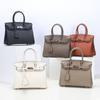 Togo Small Grain Top Layer Cowhide Platinum Bag Women's Genuine Leather Fashionable Single Shoulder Handbag Texture Bag