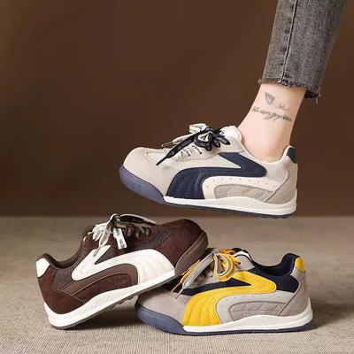 Повседневная женская обувь осень новая ретро универсальная обувь для доски модная спортивная обувь женская