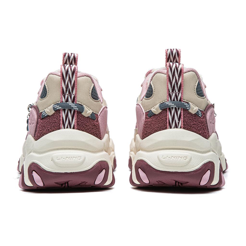 Li-Ning Cat Paw Lite 3 Simple Comfortable Shock Absorbing Wear Resistant Low Top Casual Shoes Women Sneaker Light-Pink AGCW174-1