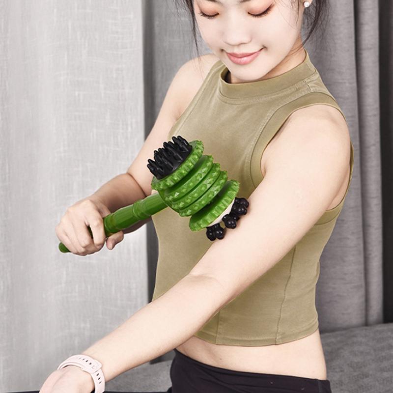 Ручной массажный молоток Meridians Back Knock Massage Hammer Массажер для спины Инструмент для расслабления ног Двойной ударный массажер