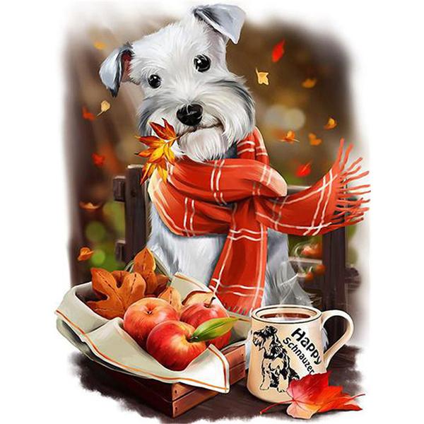 5D DIY Алмазная картина Набор Милый щенок Искусство Алмазная вышивка Стразы Украшения для дома