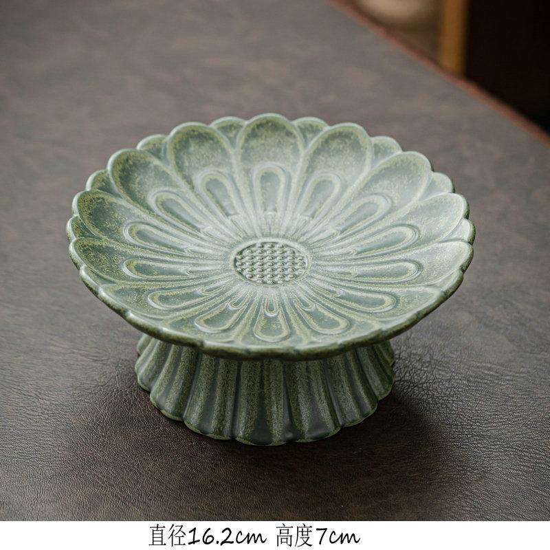 Керамическая тарелка на высоких ножках, форма для торта, тарелка для десерта, поднос для напитков, фруктовая чаша, подставка для торта, поднос для закусок, декоративные тарелки, подставка для дисплея