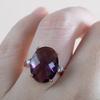 BELLA BOX Новое роскошное модное фиолетовое кольцо овальной формы для женщин, очаровательные ювелирные изделия на свадьбу и помолвку, новые модные