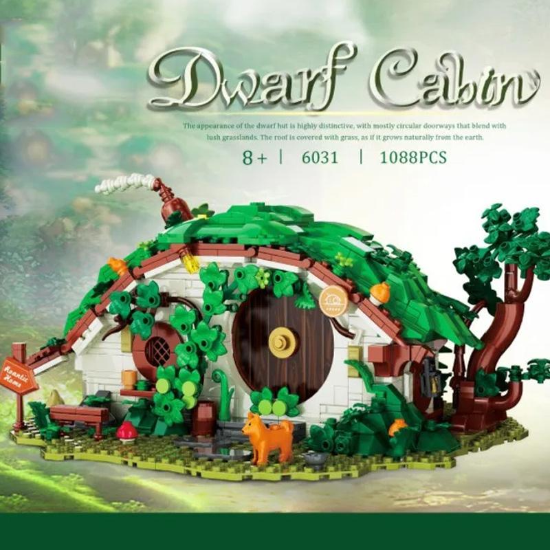 DK6031 Модель дома гномов 1088 шт. MOC Фэнтези Кино Мерч Коллекционирование Игрушки Строительные блоки Кирпичики Набор для Детей Подарки