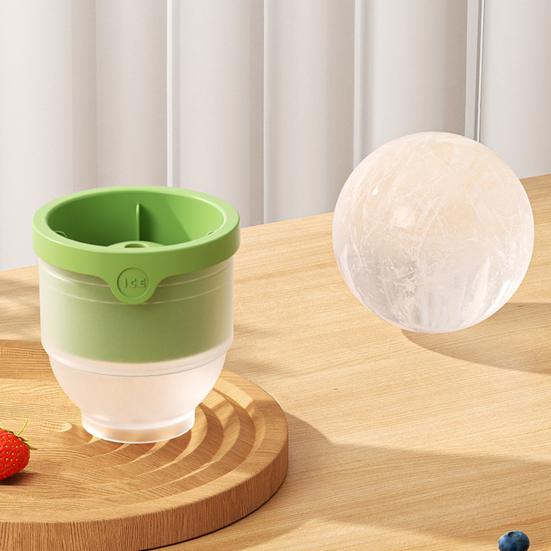 4 шт. Силиконовая форма для ледяных шариков Круглый поднос для кубиков льда Без БФА Легкое извлечение Сферический ледогенератор для виски коктейлей