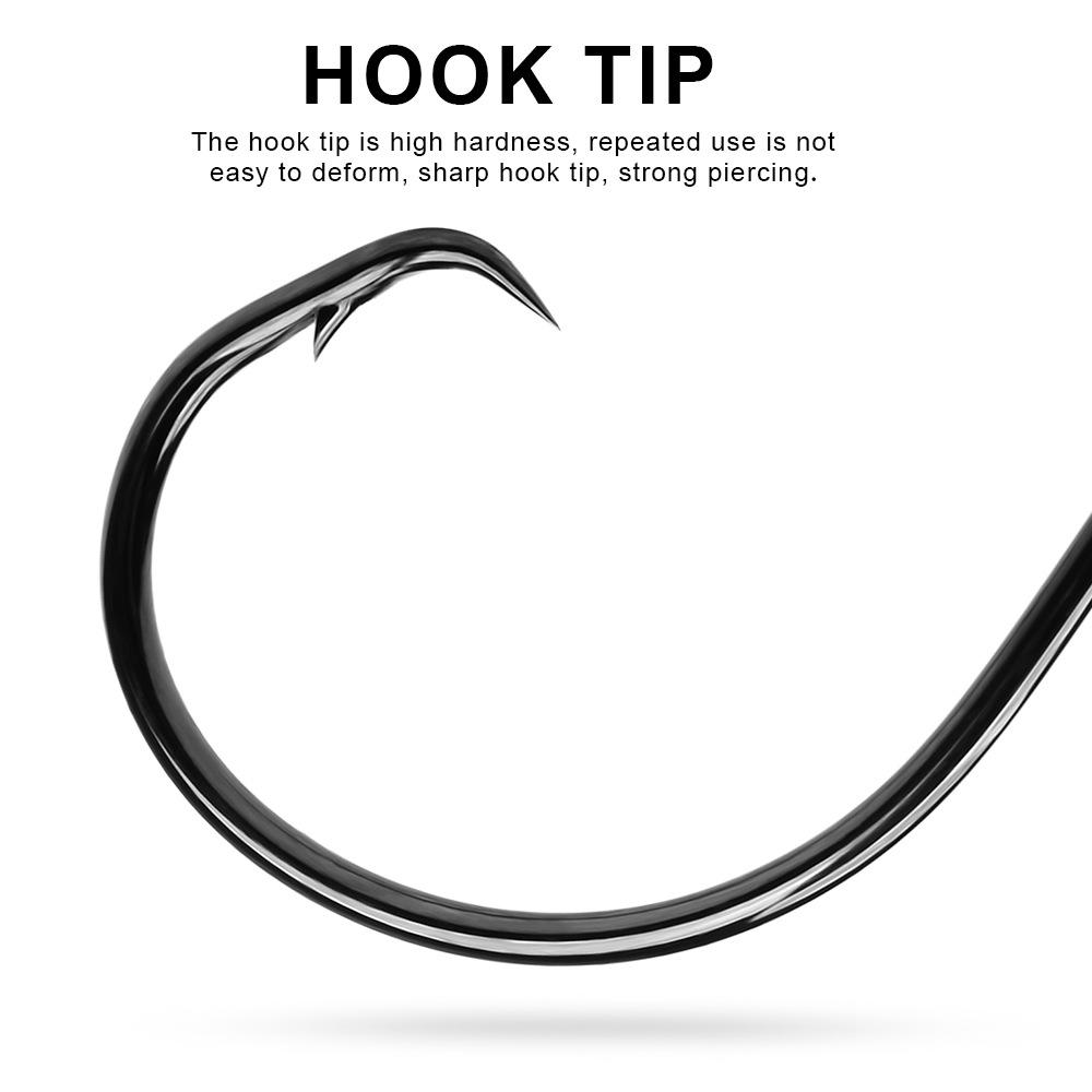 Крючок Devil Hook из высокоуглеродистой стали, для глубоководной морской рыбалки с крупными объектами, для ловли рыбы с лодки, для ловли рыбы с поворотом назад, для ловли рыбы на приманку