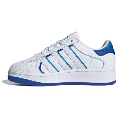 Originals Superstar Xlg Модные Универсальные Низкие Кеды для Скейтбординга Женские Кроссовки Бело-Синие IE2974