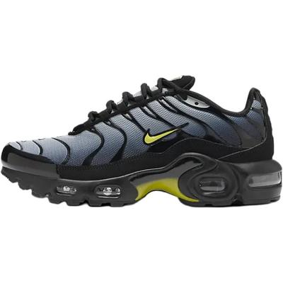 Air Max Plus Удобные Устойчивые к истиранию Устойчивые к истиранию Низкие Детские Беговые кроссовки Черно-серые Унисекс CD0609-033