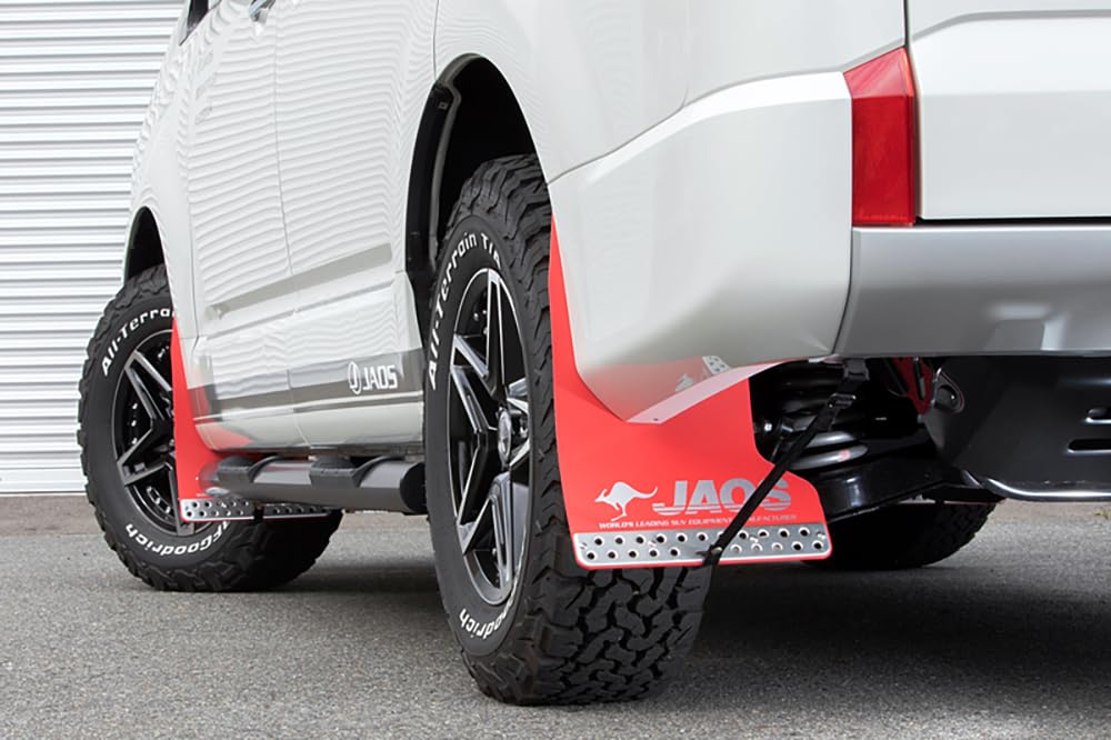 Jaos Mudguards III Front Set Red for Delica Diesel B621306F D5 19+