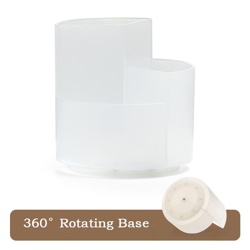 360° Вращающийся Держатель для ручек Просторный Настольный Ящик для хранения карандашей Органайзер для канцелярии с 9 отделениями Школьный Офисный Подставка для ручек