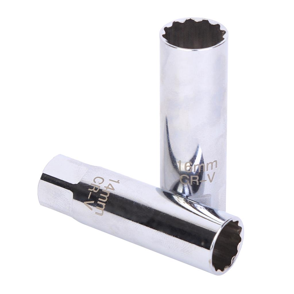 Универсальный 14мм/16мм Для Свечного Ключа 12-гранный Съемник Гаечный Ключ Инструмент для Снятия 12-гранный Привод Ремонтные Аксессуары