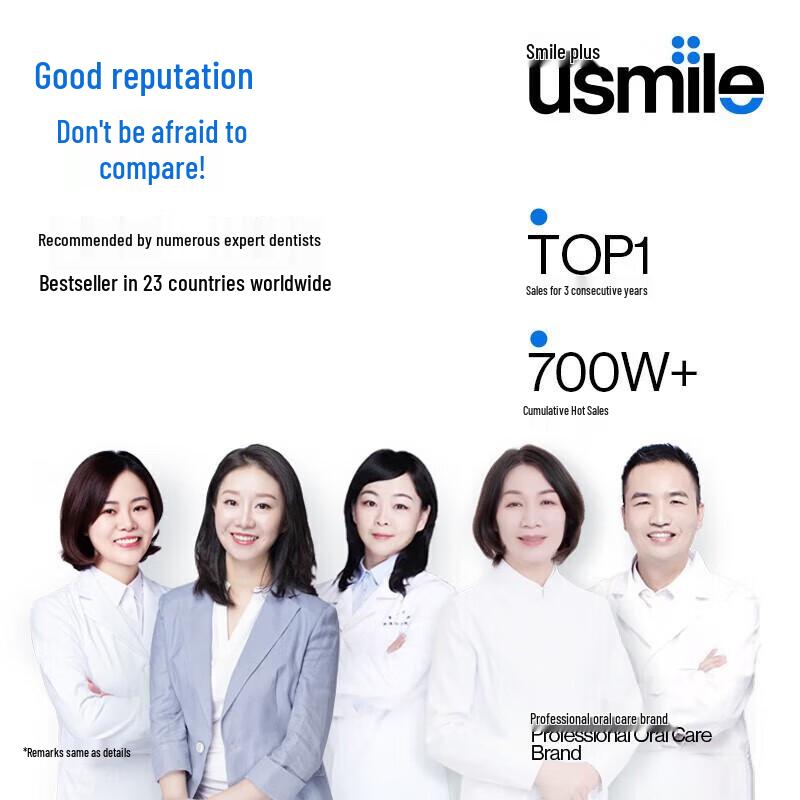 usmile Y1S Smart Sonic Electric Toothbrush for Adults CN plug (adapter included)