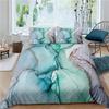 Пододеяльник Chic Marble Duvet Cover Microfiber Mint Gold Glitter Turquoise Комплект постельного белья Abstract Aqua Blue Quilt Cover Single Twin Full Size