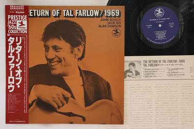 LP Пластинка ТЭЛ ФАРЛОУ - Возвращение Тэла Фарлоу / 1969 VIJ4058 Prestige 1985 Япония Оби Джаз Б/У