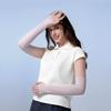 Arm Sleeves with Thumb Hole Sunscreen and Cooling for Women Men Summer Cycling Traveling Fishing Pink