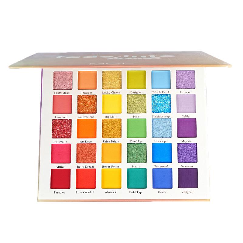 MGL 30-Color Shimmer & Matte Eyeshadow Palette for Stage & Cosplay Makeup