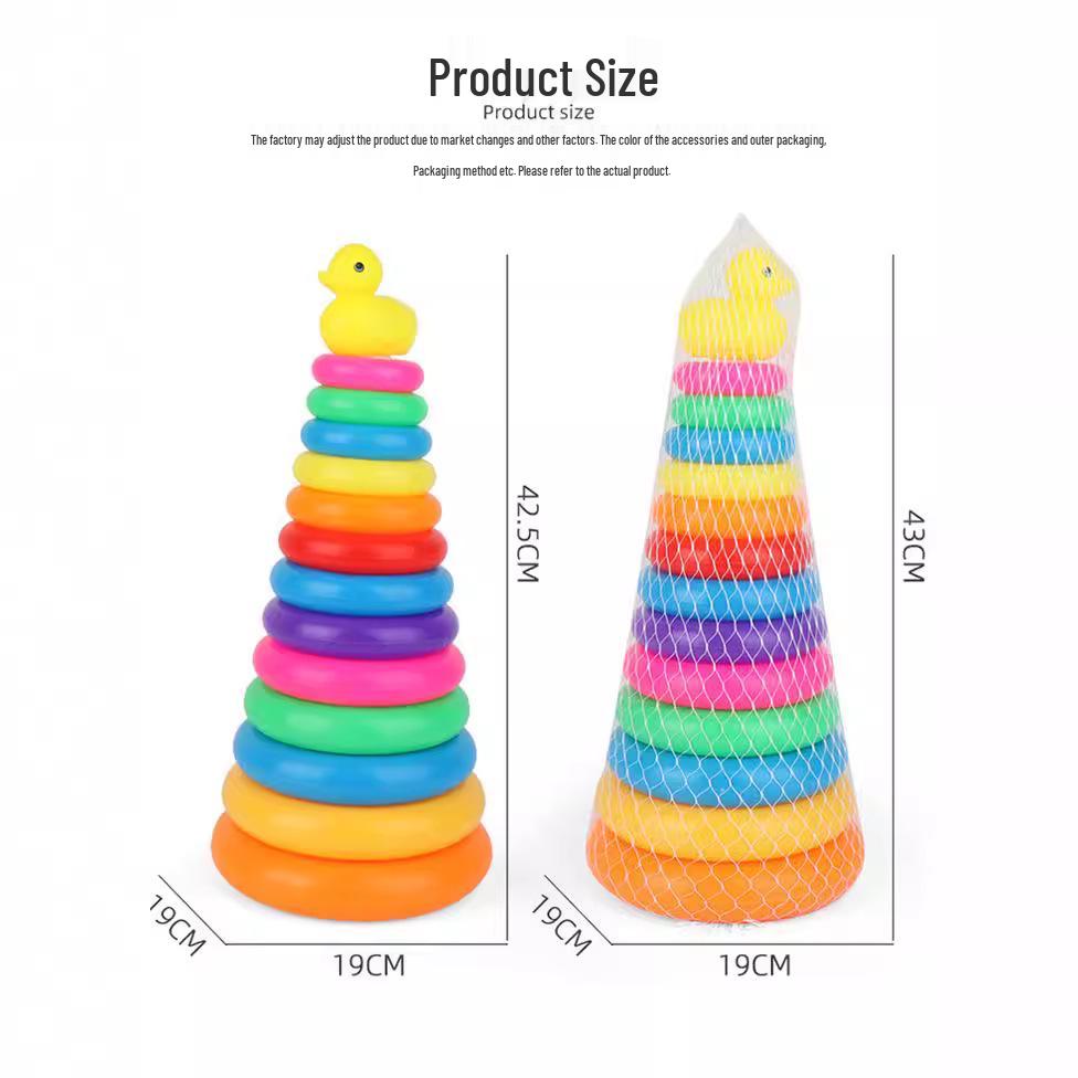 Little Duck Ring Toss Stacking Game for Ages 3-7 – Creative DIY Educational Pretend Play Toy