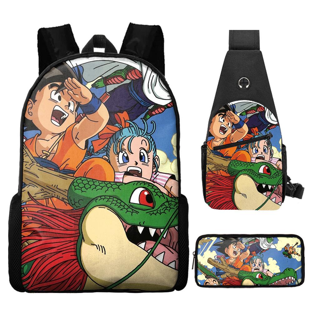 Dragon Ball Dragon Ball Backpack Primary And Secondary School Schoolbag Shoulder Bag Satchel Pencil Case