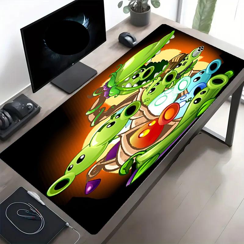 Plants vs. Zombies Print Mouse Pad, Anti‑Slip Desktop keyboard Mat, for PC Laptop Gaming Working Daily Use, Cool Festival Surprise Gift