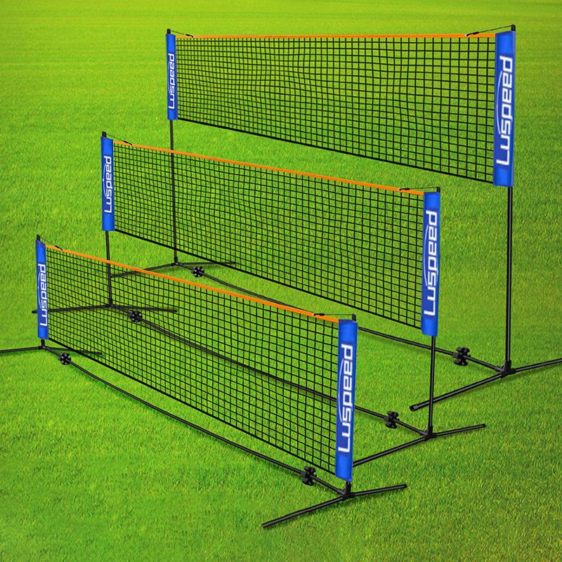 3.1M/4.1M/5.1M/6.1M Portable Folding Standard Professional Badminton Net Indoor Outdoor Sports Volleyball Tennis Training Square Nets Mesh