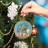 Starfish & Shell Hanging Ornament Acrylic Coastal-Themed Decor for Christmas Tree Home Party Beach Style Gift Idea