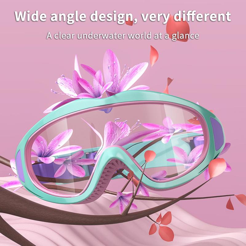 1Pcs Boys Girls Professional Diving Goggles Glasses Children Swimming Goggles Caps Waterproof Anti-fog Big Box