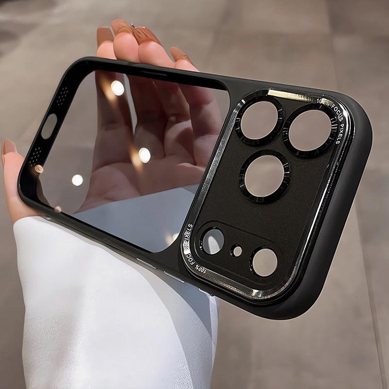 Luxury Transparent Phone Case for 11 12 13 14 15 16 17 Pro Max Plus Air Clear Protection Shockproof Bumper Cover