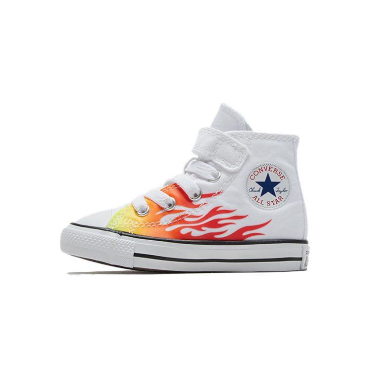 Converse Кеды Chuck Taylor All Star Archive Flames High top Повседневные Канвасные Белые Для Младенцев и Малышей 766198C