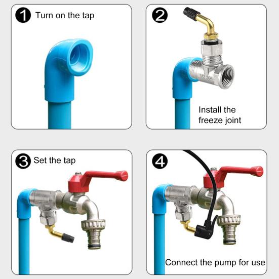 Соединитель для смесителя с защитой от замерзания из нержавеющей стали, наружный смеситель с защитой от замерзания, труба 1/2" 3/4"