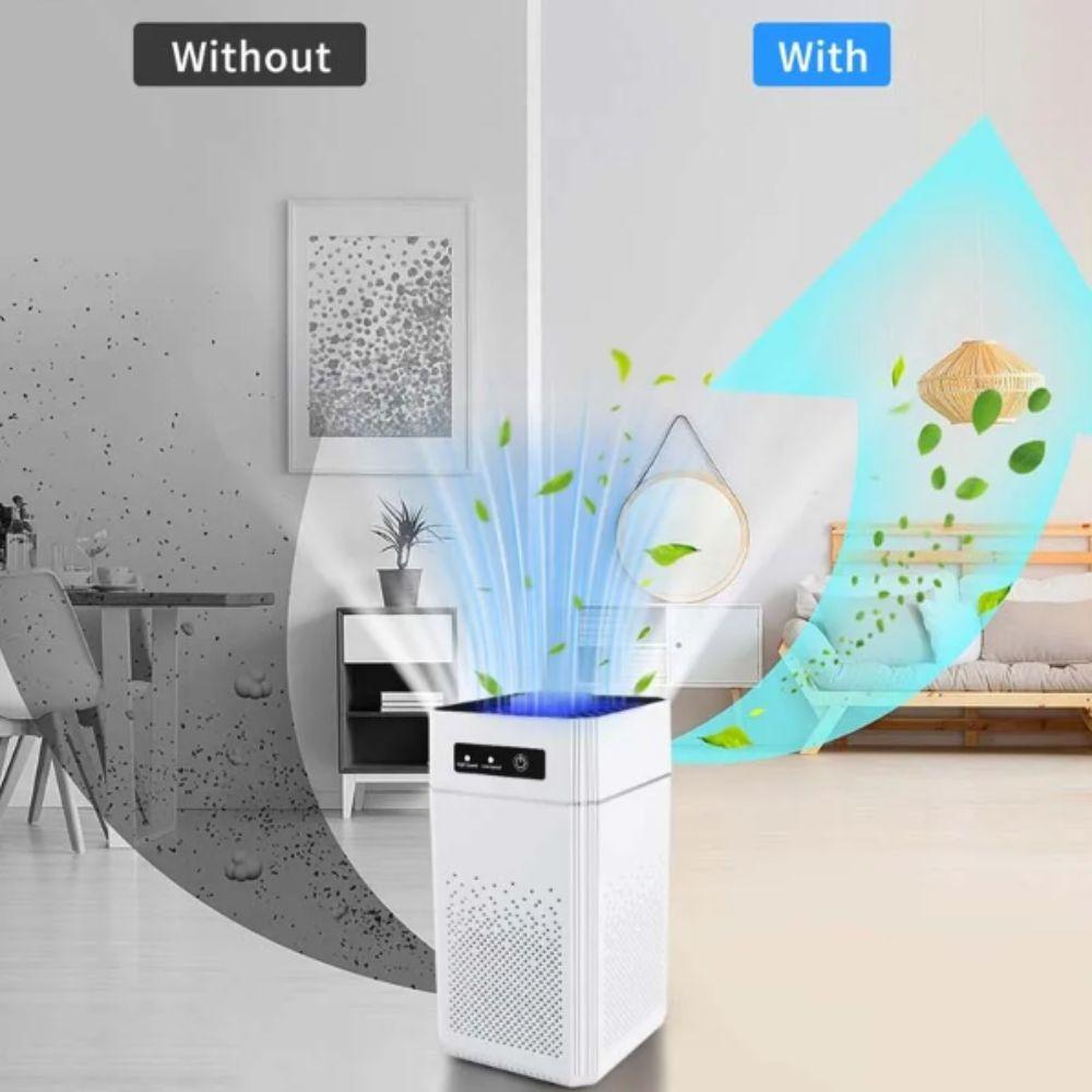 Очиститель воздуха с отрицательными ионами USB Фильтр класса H13 Портативный очиститель воздуха Фильтр от дыма Использование на кухне