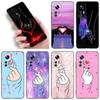 Чехол для телефона Kpop Love On The Finger для Xiaomi Mi A2 8 9 SE Note 10 10T 11 12 Lite 9T 11T 12S 12T Pro A3 6X 12X, черный чехол из ТПУ
