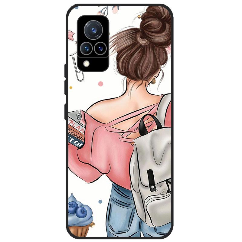 Для Vivo V21 5G Чехол V 21 Силиконовая задняя крышка Чехол для телефона для Vivo V2050 VivoV21 5G Чехлы Мягкий бампер coque для Vivo V21 5G Fundas