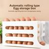 Fridge Egg Storage Box Four Tiers Automatic Rolling Large Capacity Space-Saving 30 Egg Organizer