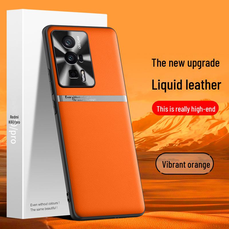 Защитный чехол для телефона Redmi K60 Pro из жидкой кожи: Противоударный и грязеотталкивающий; Возможна доставка поштучно.