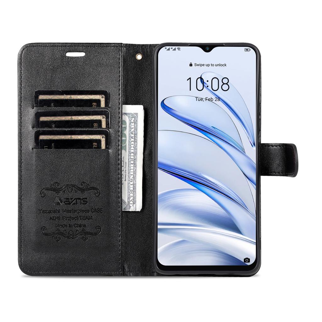 AZNS Phone Case for Honor 70 Lite 5G Mobile Phone Cover PU Leather Stand Wallet Protective Shell