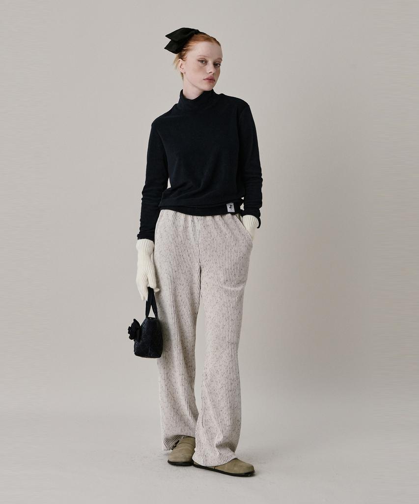 JUNEJUNE SPACE 24 Two Tone Velour Pants_Ivory (24 Two Tone Velour Pants_Ivory)