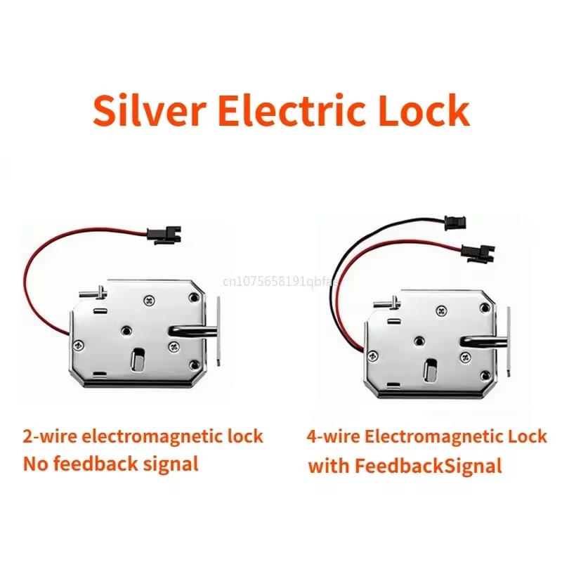 5Pcs/2Pcs DC 12V Small Solenoid Valve Electromagnetic Electric Control Cabinet Drawer Intelligent Access Control Lock