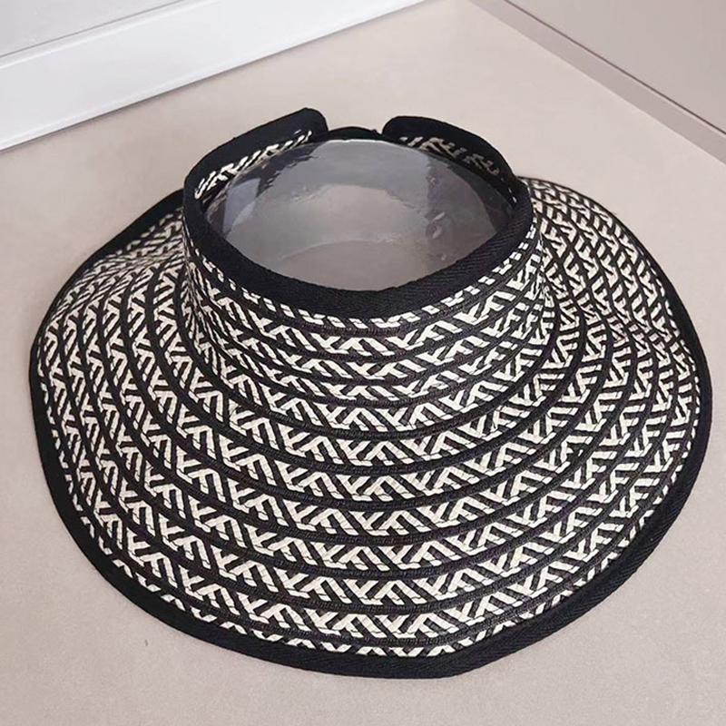 2025 Новая женская солнцезащитная шляпа с широкими полями, летняя складная кепка с защитой от ультрафиолета для пляжных путешествий