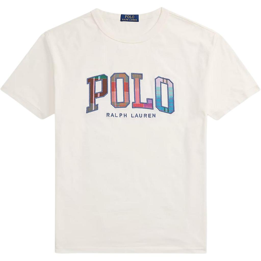 Polo Ralph Lauren SS25 Crew Neck Logo Patch Embroidered Short Sleeve T-Shirt Men Tops White 710964480-001