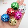 6Pcs 1:12 Dollhouse Christmas Ball Mirror Ball Model Simulation Item Ornament Mini Toys Party Ktv Bar Disco Photography Props